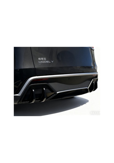 Red Lion Parts Tesla Model Y Juniper 2025-2026+ Uyumlu Mat Siyah Arka Difüzör Yan Ekleri 2'li Set