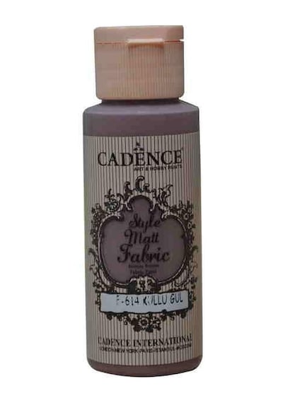 Cadence Style Matt Fabric Kumaş Boyası F-614 Küllü Gül