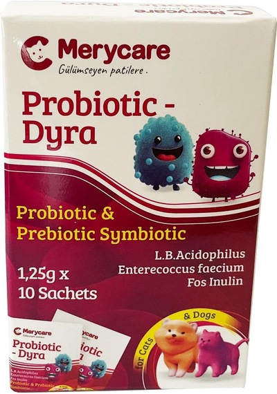 Merycare Kedi ve Köpekler İçin Probiyotik Dyra Prebiyotik Simbiyotik 10 x 1.25 G