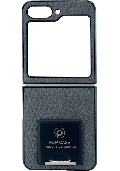 Nettech Samsung Galaxy Uyumlu Z Flip 5  Suni Deri Arka Koruma