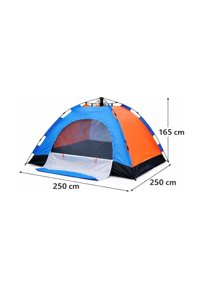 Büro Ev Ofis Kamp Keyfi İçin 250x250x165cm 5kişilik Otomatik Kurulum Sızdırmaz Doğa Çadırı Diğer