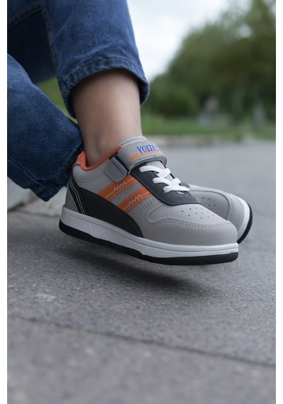 Minibonito Unisex Çocuk Günlük Ayakkabı Gri
