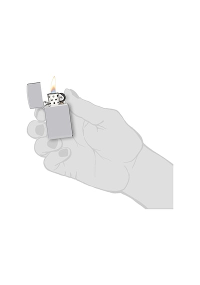 Zippo Çakmak Slim Hi Polish Chrome 1610-001407 Gri