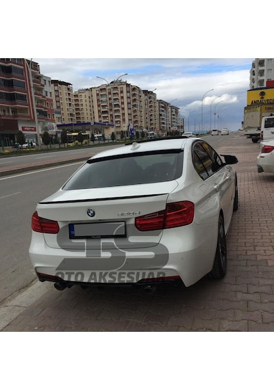 Sts Oto Aksesuar Bmw F30 318, 320, 325, 330, Bagaj Üstü Spoiler Piano Black (Parlak Siyah)