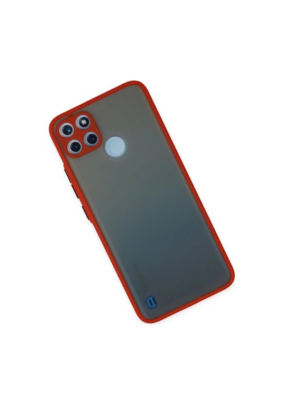 Cosmotex Newface Realme C21y Kılıf Montreal Silikon Kapak - Kırmızı