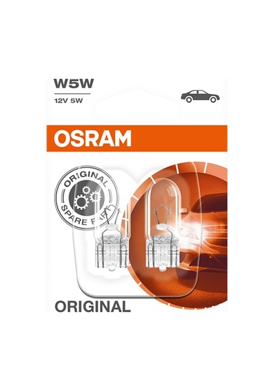 Osram Orijinal W5 W Halojen, Konum Ve Plakası Işığı Double Blister Beyaz 2825-02b Diğer