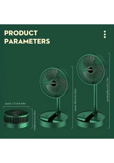 Fs-21 Şarj Edilebilir Usb Masaüstü Fan Belirtilmemiş