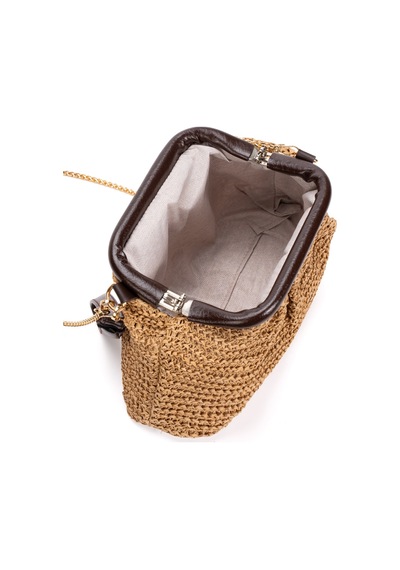 Adelina Bags Kadın Burslu Hasır Çanta Portföy Clutch Omuz Çantası El Ve Omuz Askılı Hasır Çanta 03612124