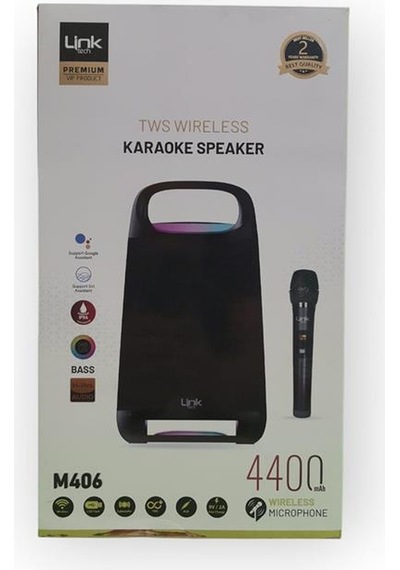 Linktech M406 Premium Ipx4 Işıklı Hoparlör