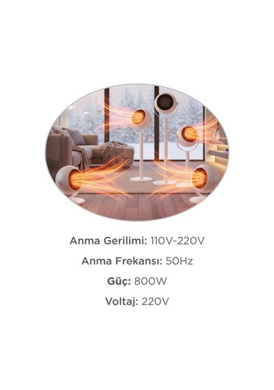 Torima HT-101 800 W Ayaklı Isıtıcı Fan