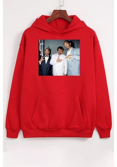 Uyguntarz Unisex Müslüm Baba Baskılı Sweatshirt Kırmızı