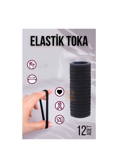 Transformacion Elastik Toka 12 Adet Siyah 719701