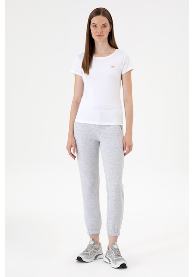 U.S. Polo Assn. Kadın Açık Gri Şardonlu Jogger Eşofman Altı 50313581-VR001