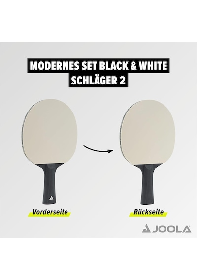 Joola Table Tennis Bat Set Consisting Of 2 Table Tennis Bats + 8 Table Tennis Balls - Ideal For Families, Beginners And