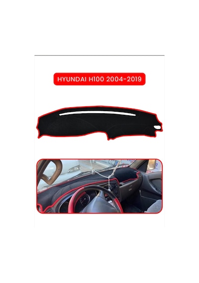 Hyundai H100 2004-2019torpido Koruma Halısı Kırmızı Kenar