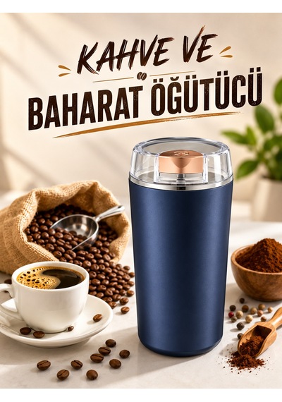 Otomatik Kahve Ve Baharat Öğütücü Kolay Ve Taşınabilir Paslanmaz Çelik Renkli