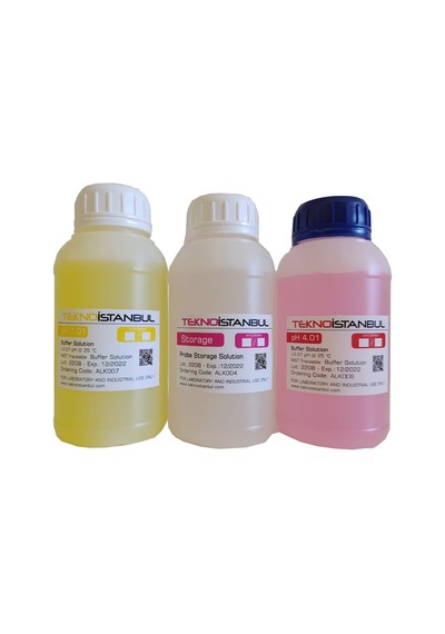Tekno Istanbul Ph Kalibrasyon Sıvıları Ph 4 + Ph 7 + Koruma Sıvıs