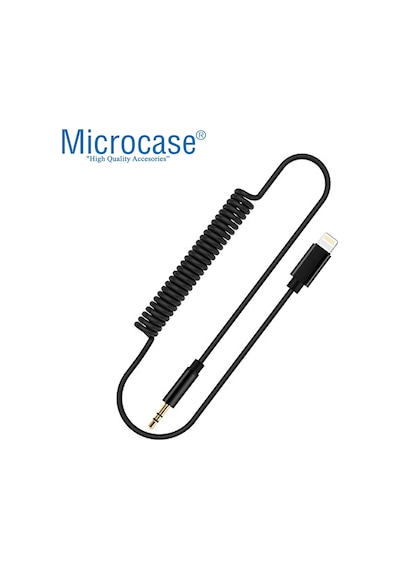iPhone Lightning to Aux Çevirici 3.5 mm Spiral Ses Kablosu AL2693