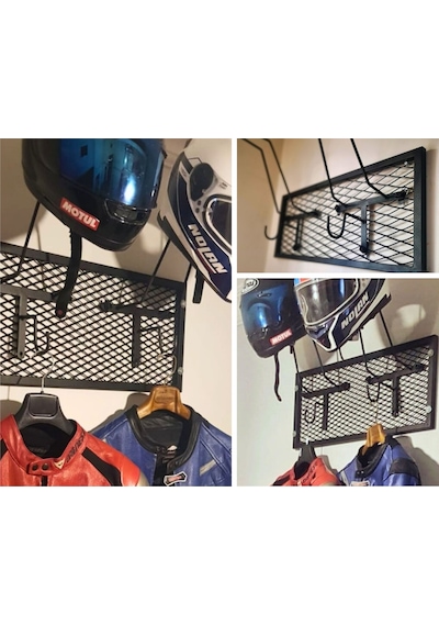 Motorcu Kask Askısı, Metal Kask Askısı Se-x2 Iron X2v8