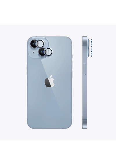 Safeus Safir Temperli Kamera Lens Koruyucu Apple Uyumlu iPhone 14 Plus Ve İle Mavi