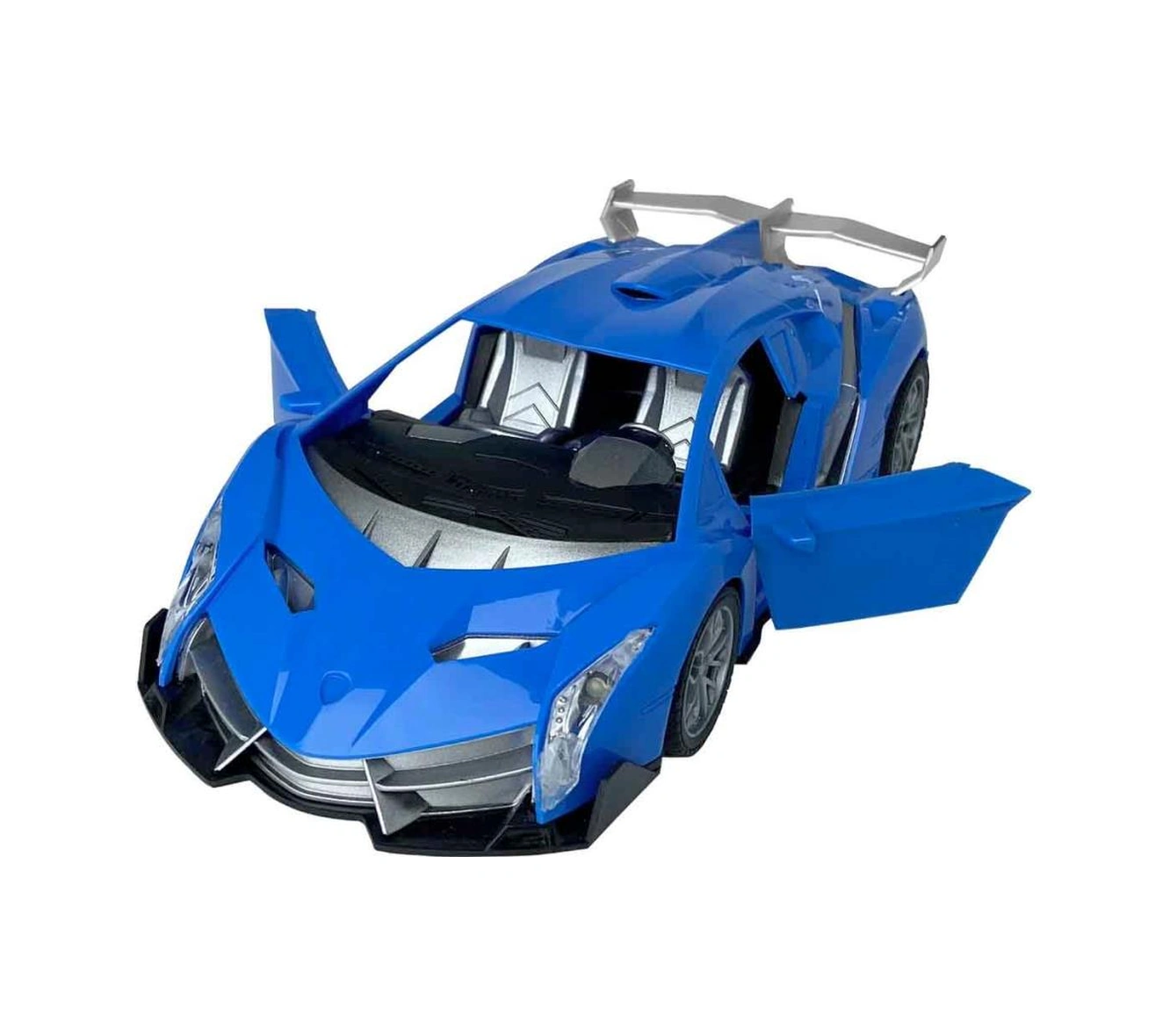 1:18 Ölçek Usb Şarjlı Işıklı Fonksiyonel Mavi Lambo Oyuncak Araç Çok Renkli