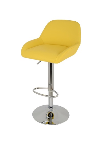 Bürocci Texas Bar Taburesi - Sarı Deri - 9506S0113 Çok Renkli