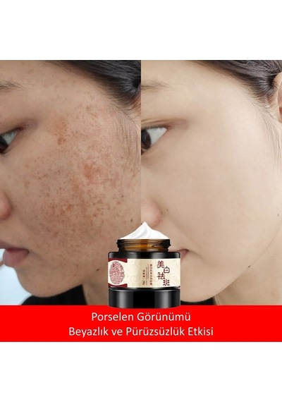 Bioaqua Porselen Görünümü Beyazlık ve Pürüzsüzlük Etkisi Çil ve Leke Karşıtı Krem 30 G