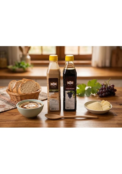 Gani Pazar Üçel Tahin 500 G - Üzüm Pekmezi 600 G 2li Paket