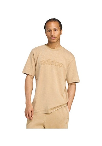 Adidas Washed Tee Erkek Günlük Tişört Jy2811 Kahverengi Kahverengi