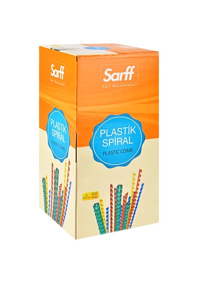 Sarff 28mm.beyaz Delux Plastik Spiral 50 Adet