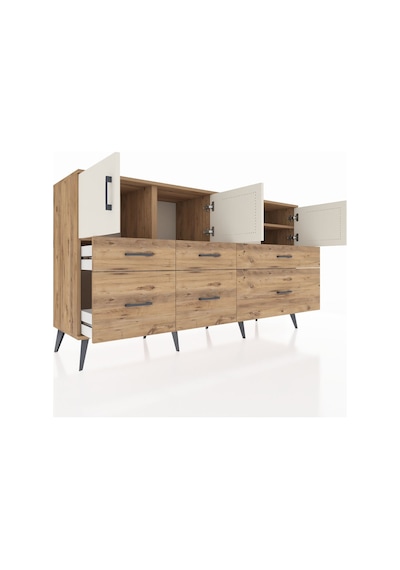 Hyperion Konsol 4 Raflı 6 Çekmeceli 4 Kapaklı 176x44x99 Çam-aytaş Çam-aytaşı/çam Hyperion Konsol 4 Raflı 6 Çekmeceli 4 Kapaklı 176x44x99 Çam-aytaş Çam-aytaşı/çam