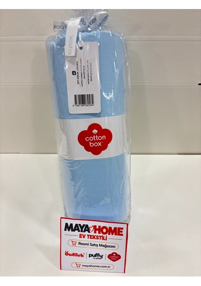 Cotton Box Mavi Çift Kişilik Lastikli Çarşaf Seti 160x200+30 Çok Renkli