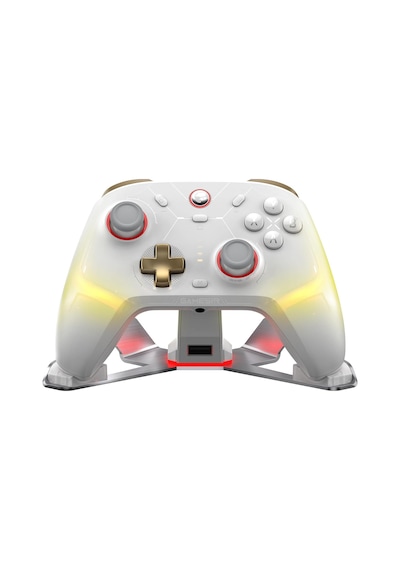 Cyclone 2 Wireless Controller - 1000hz Polling Rate, Tmr Joysticks, Hall/micro 2-in-1 Triggers For Pc/switch/switch 2/android/ios, Pc Gaming Controller With Charging Dock White