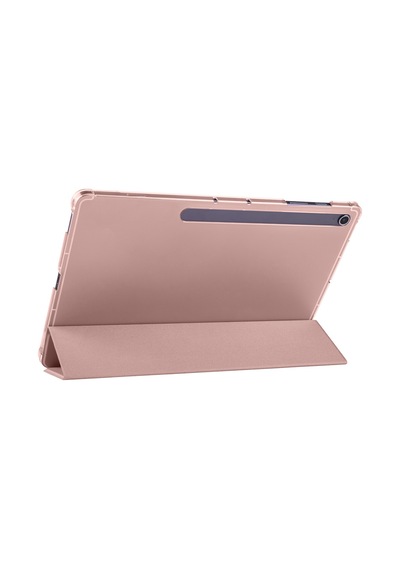 Adige Samsung Galaxy Uyumlu Tab S10 Fe Plus Kılıf Smart Case Kalem Bölmeli Standlı Arkası Buğlu Mika Standlı Kapak