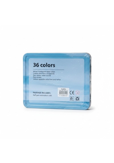 Solid Water Colour 36 Renk Suluboya Takımı Çok Renkli