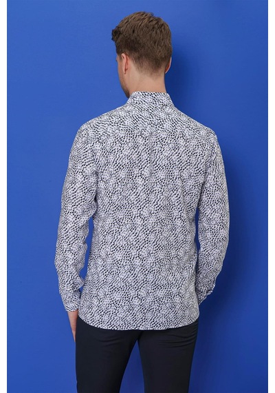 Efor G 1539 Slim Fit Beyaz Klasik Gömlek Beyaz