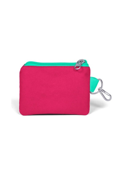 Coral High Kids Neon Mercan Lacivert Kuğu Desenli Bozuk Para Çant