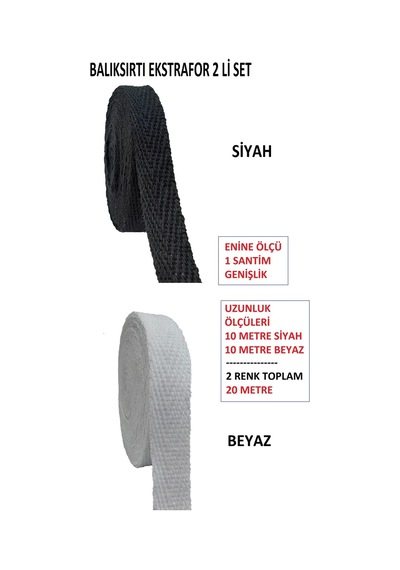 1 Cm Eninde Dar Dokuma Şerit Bant Balıksırtı Ekstrafor Seti 10 Metre Beyaz 10 Metre Siyah Siyah, Beyaz, - 692917868 Siyah, Beyaz,