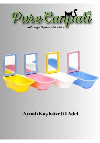 Purecanpati Aynalı Kuş Küveti