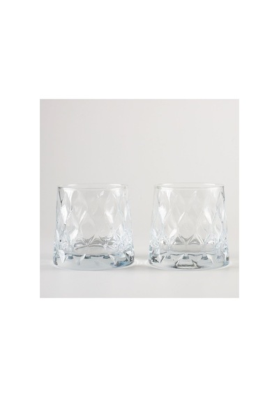 Kristal Desenli 2li Set Meşrubat Bardağı Diğer