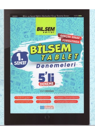 1.Sınıf Bilsem Tablet 5'li Deneme -  Evrensel İletişim Yayınları