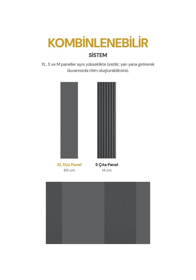 Vilo Mpc Xl Düz Duvar Paneli Deep Grey 265cm Yapıştırmalı Montaj - Neme Ve Darbeye Dayanıklı