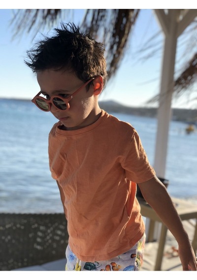 3-8 Yaş Cool Çocuk Güneş Gözlüğü 400 Uv Koruma - Turuncu