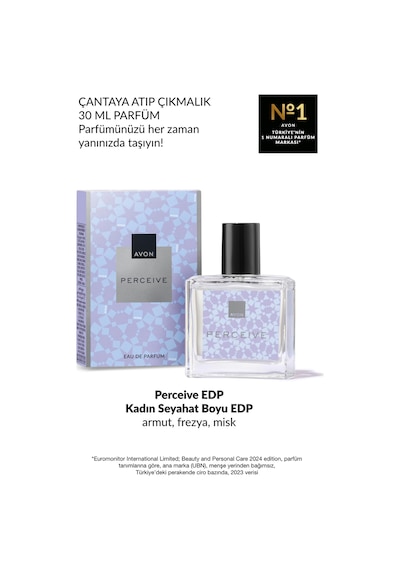 Perceive Kadın Parfüm Edp 30 Ml. Üçlü Set Çiçeksi