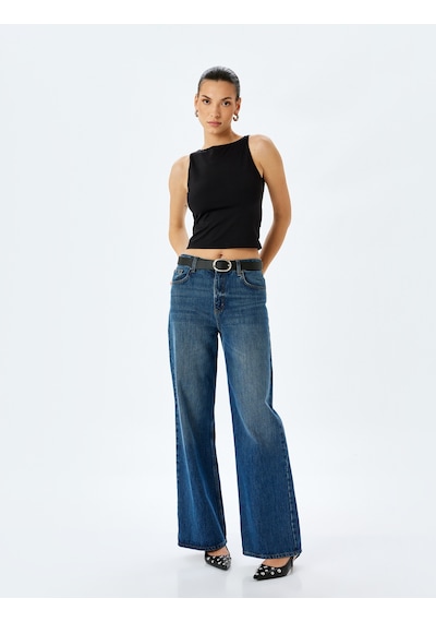 Koton Slim Fit Kayık Yaka Kolsuz Tişört Siyah 5sak10001ek Siyah