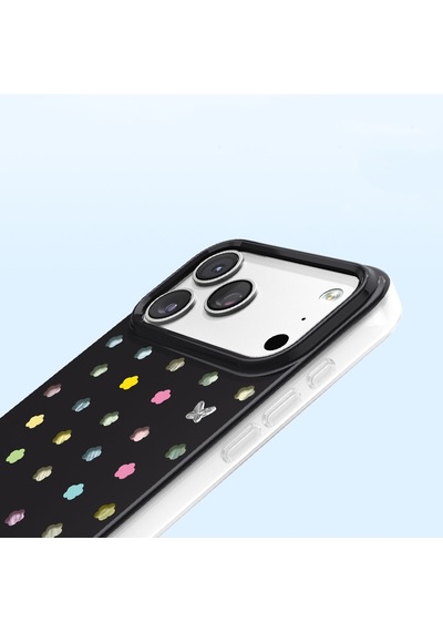 İphone 18 Pro Max Uyumlu Kılıf M-safe Şarj Özellikli Zore Paris Axen Sert Pc Kapak Siyah