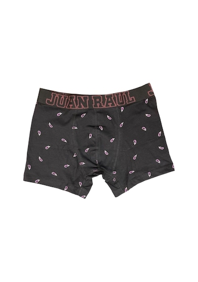 Küçük Patlıcan Desenli Erkek Boxer - Db189 DESENLİ