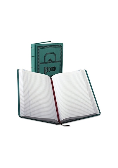 Boorum &amp Pease 66-500-r Kayıt Defteri, Yeşil, 500 Sayfa, 30.8 X 19.4 Cm