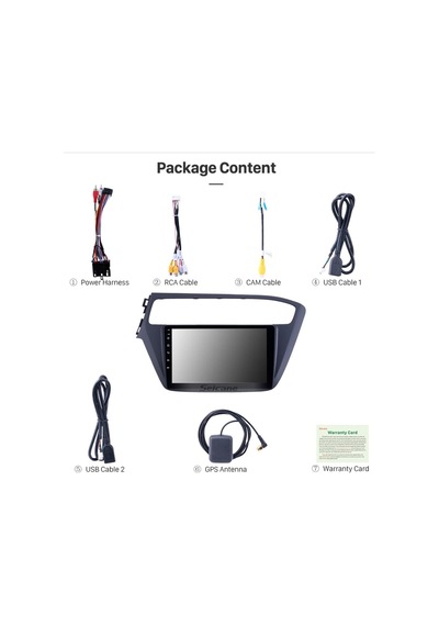 Hyundaı İ20 2018+ Uyumlu Multimedya Navigasyon Usb Kamera Carplayer 6 Ram