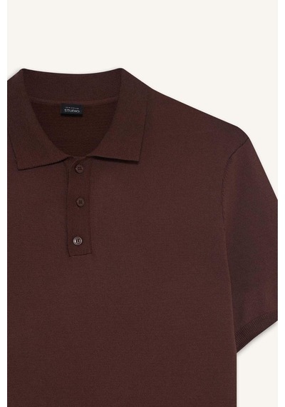 DeFacto Standart Fit Polo Yaka Triko Kısa Kollu Tişört E3241AX25SPBN496 DeFacto Standart Fit Polo Yaka Triko Kısa Kollu Tişört E3241AX25SPBN496